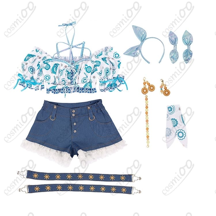 ラブライブ！蓮ノ空 花帆×梢 コスプレ衣装 夏めきペイン版 高再現・フルセット - 6枚目の画像