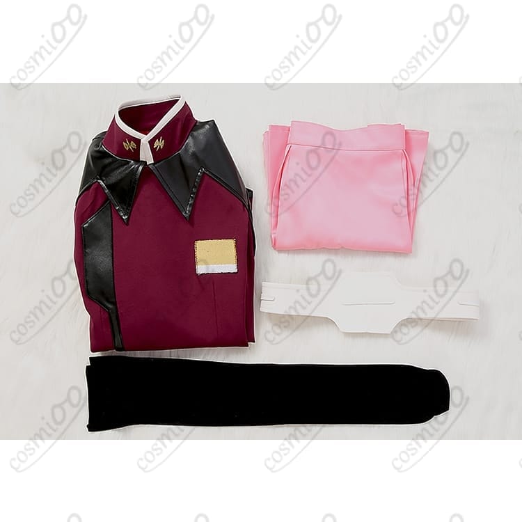 機動戦士ガンダムSEED DESTINY ルナマリア・ホーク 赤服コスプレ衣装 高再現フルセット - 4枚目の画像