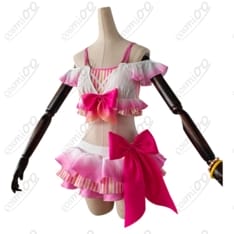 ラブライブ！矢澤にこ水着コスプレ衣装高品質フルセット・ピンク映えデザイン - 2枚目の画像（サムネイル）