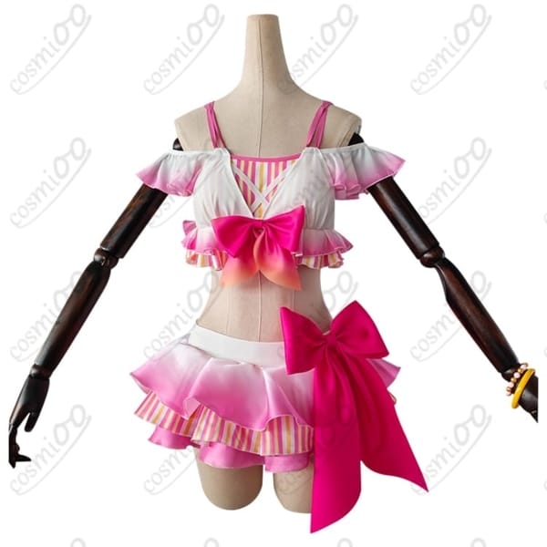 ラブライブ！矢澤にこ水着コスプレ衣装高品質フルセット・ピンク映えデザイン