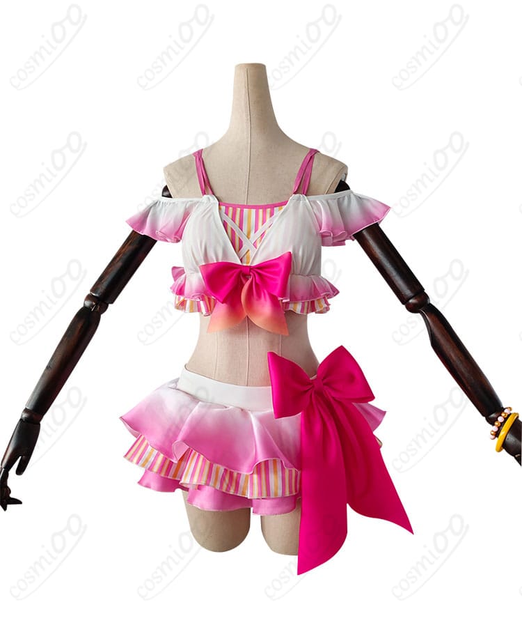 ラブライブ！ 矢澤にこ コスプレ衣装の正面画像。水着デザインが際立つ、リアルな再現度で魅力的なコスプレアイテムです。