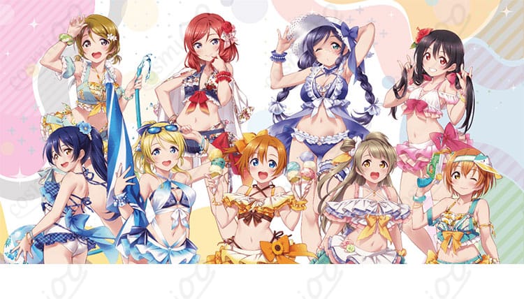 ラブライブ！ 矢澤にこ コスプレ衣装のキャラクター画像。忠実に再現された水着コスプレ衣装で、キャラクターの魅力を引き立てます。
