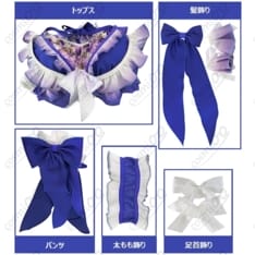 ラブライブ！東條希 水着Ver. コスプレ衣装 高再現・夏映え・フルセット - 4枚目の画像（サムネイル）