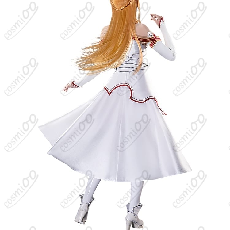 ソードアート・オンライン アスナ コスプレ衣装｜凛と優しさを纏う血盟騎士団戦闘服 - 4枚目の画像