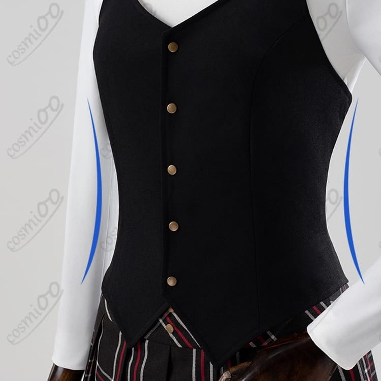 ペルソナ5 新島真 学生制服コスプレ 高品質 フルセット｜凛々しく知的なデザイン - 3枚目の画像