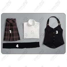 ペルソナ5 新島真 学生制服コスプレ 高品質 フルセット｜凛々しく知的なデザイン - 5枚目の画像（サムネイル）