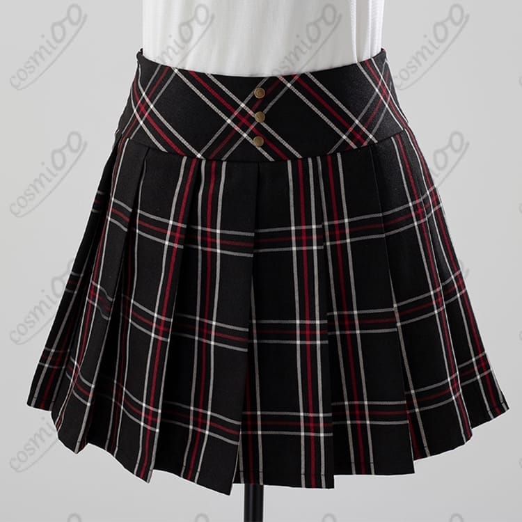 ペルソナ5 新島真 学生制服コスプレ 高品質 フルセット｜凛々しく知的なデザイン - 4枚目の画像