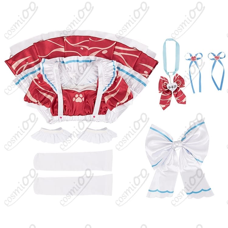 赤見かるび メイド服 コスプレ衣装｜バーチャル配信者風 高再現・快適設計 - 7枚目の画像