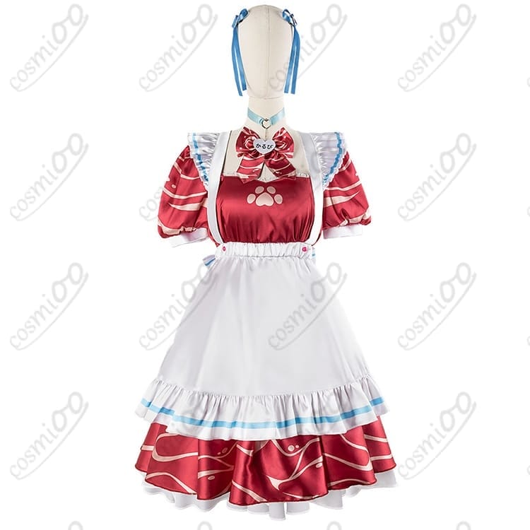 赤見かるび メイド服 コスプレ衣装｜バーチャル配信者風 高再現・快適設計 - 1枚目の画像
