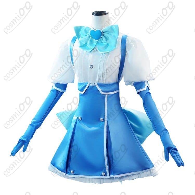 『魔法少女にあこがれて』水神小夜コスプレ｜凛と清楚な青の高再現ワンピース - 2枚目の画像