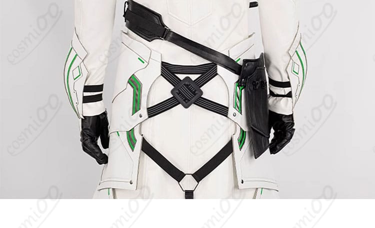 セフィロス コスプレ衣装の背面装飾ディテール。衣服全体のデザインが忠実に再現されています。