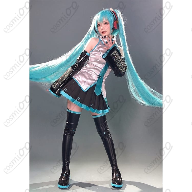 初音ミク 初期衣装コスプレ｜高再現・快適素材・ステージ映え - 3枚目の画像