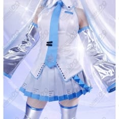 雪ミク（2010・初代）コスプレ衣装 白×ライトブルーの透明感デザイン - 2枚目の画像（サムネイル）
