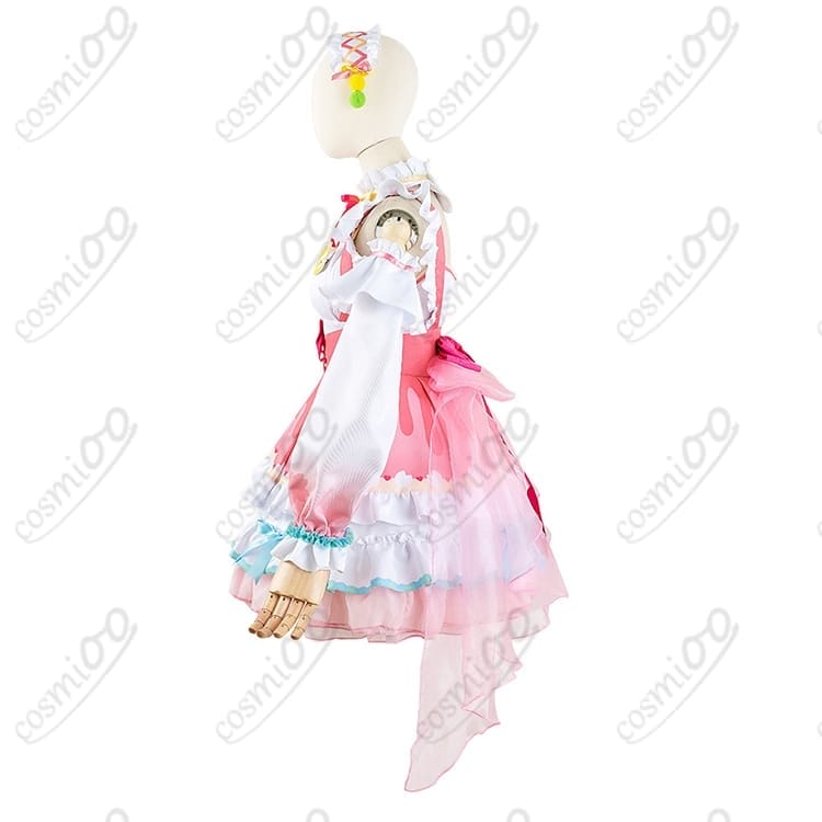 ホロライブ さくらみこ 正月振袖コスプレ 桜モチーフ高再現フルセット - 3枚目の画像
