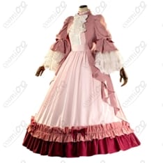 GOSICK ヴィクトリカ・ド・ブロワ コスプレ衣装｜黒ゴス×白フリル高再現デザイン - 4枚目の画像（サムネイル）