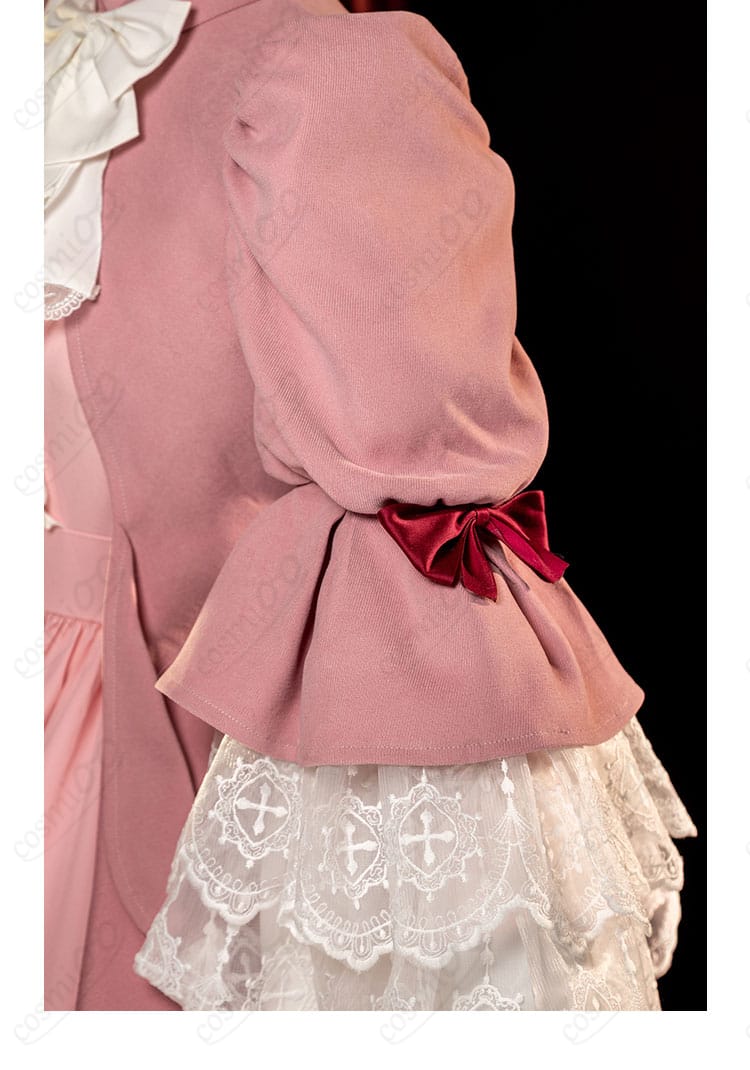「ヴィクトリカ・ド・ブロワ コスプレ衣装 肩袖装飾細部。細かな刺繍と華やかなデザイン」