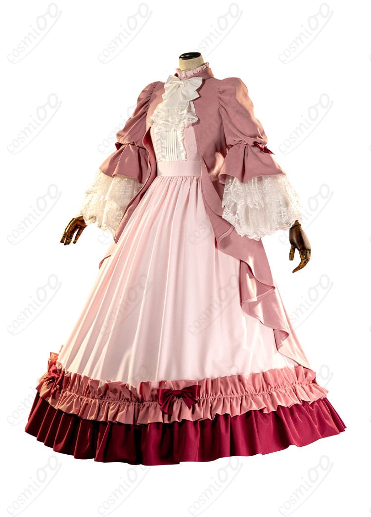 「ヴィクトリカ・ド・ブロワ コスプレ衣装 装飾細部。高品質な刺繍とデザイン」