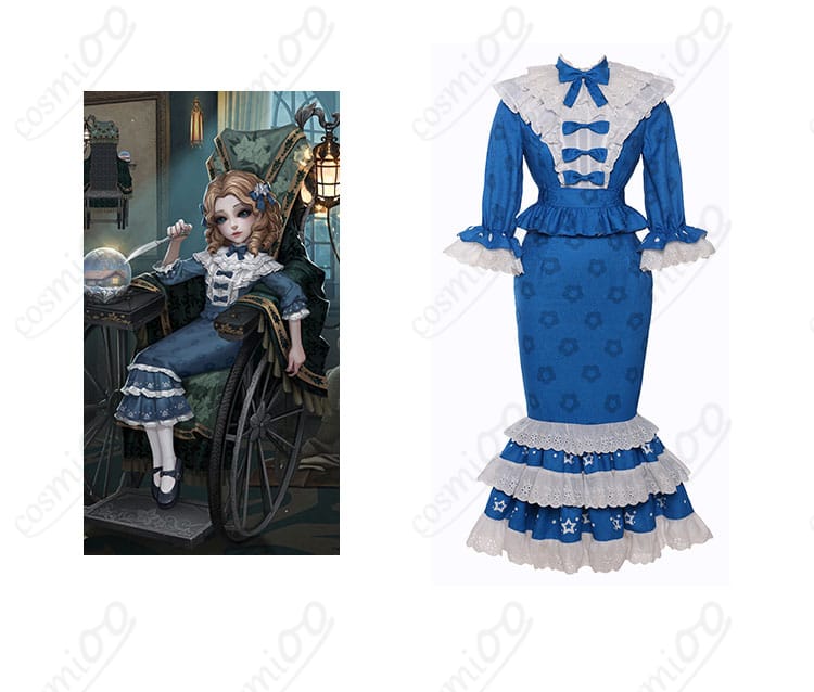 IdentityV 第五人格 彫刻師(ガラテア) クララ コスプレ衣装 正面とキャラクターの融合イメージ