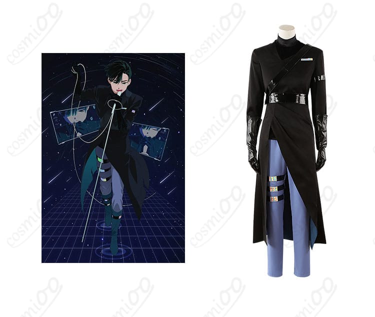 商品正面とイヴァンキャラクターが組み合わさったコスプレ衣装の画像。高品質な再現で、ALEN STAGEのイヴァンを忠実に再現。