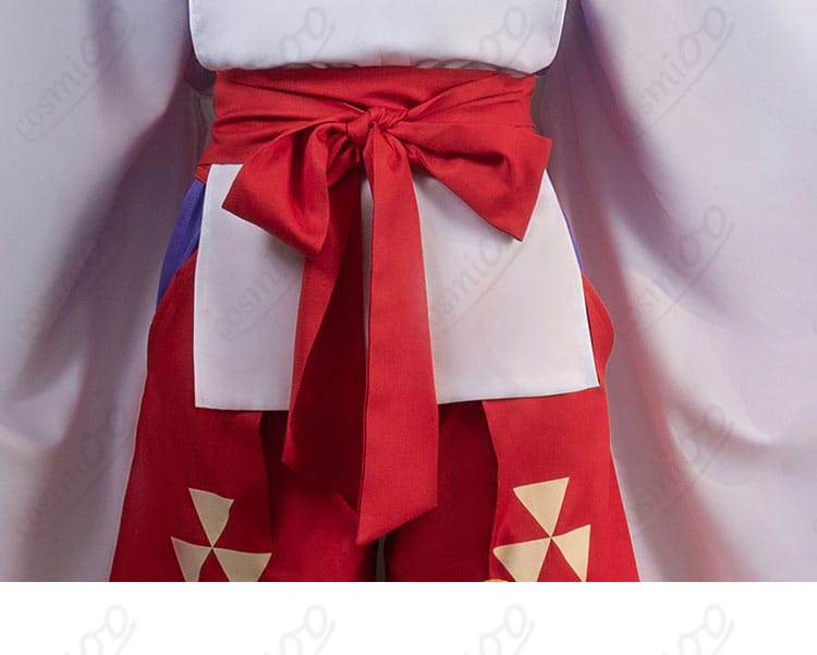 北条時行コスプレ衣装の腰封部分のデザインとディテール。衣装全体のバランスが完璧です。