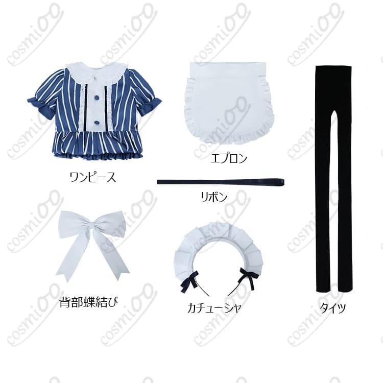 女神のカフェテラス『千代田莉々歌』メイド服｜清楚×高再現・通気性素材のフルセット - 6枚目の画像