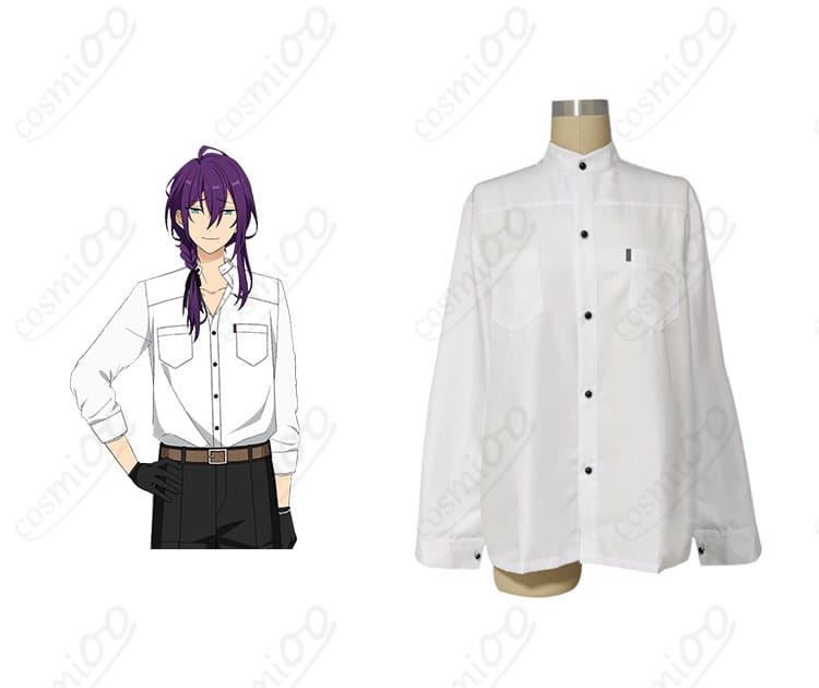 礼瀬マヨイ（あんさんぶるスターズ!!）の私服コスプレ衣装とキャラクターの合わせた画像。リアルな再現度で、春～夏のコスプレに最適です。