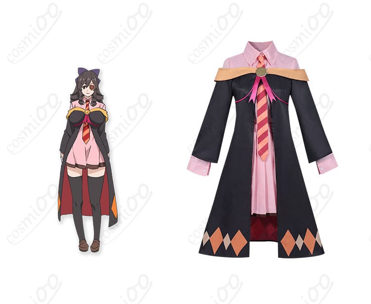 『この素晴らしい世界に祝福を！ あるえ コスプレ衣装』正面とキャラクターの魅力的な組み合わせ。コスプレ衣装の詳細をチェック！