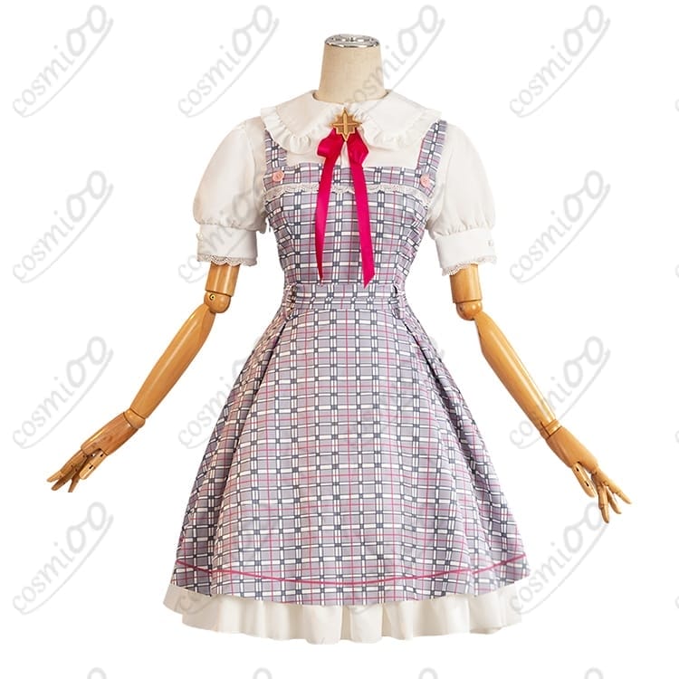 真愛の百合は赤く染まる 本庄真奈美/神崎愛実 コスプレ 私服風サロペットスカート - 1枚目の画像
