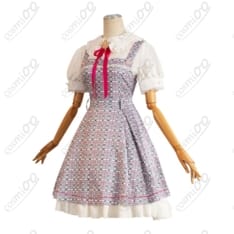 真愛の百合は赤く染まる 本庄真奈美/神崎愛実 コスプレ 私服風サロペットスカート - 3枚目の画像（サムネイル）