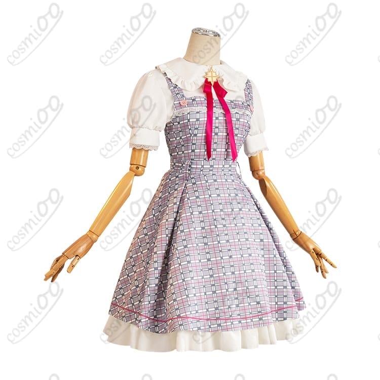 真愛の百合は赤く染まる 本庄真奈美/神崎愛実 コスプレ 私服風サロペットスカート - 2枚目の画像