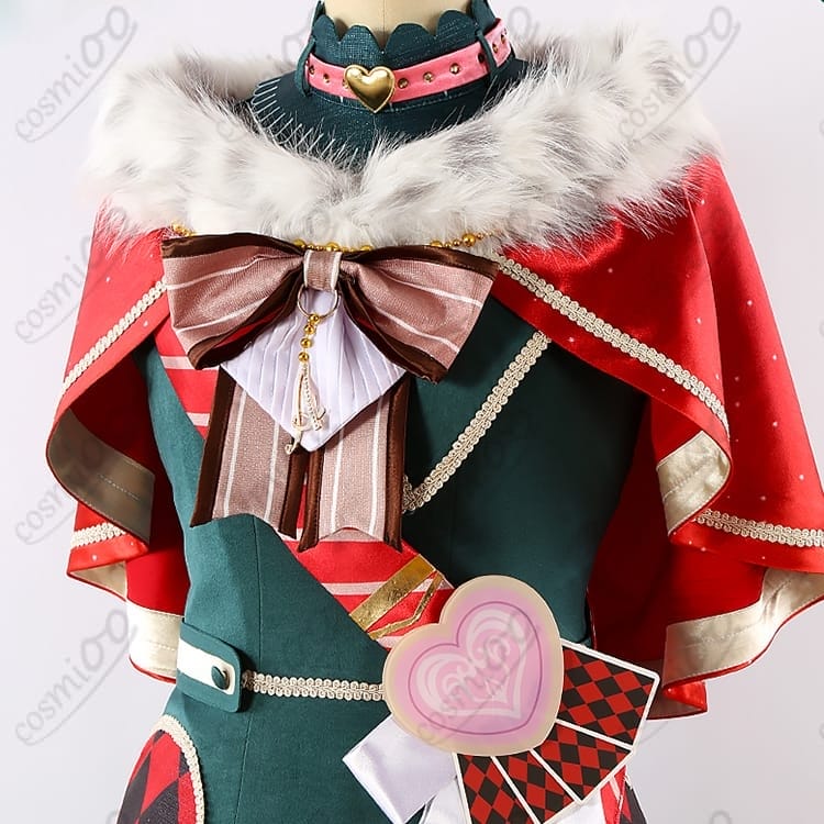 プロセカ 草薙寧々『クイーン・オブ・ハート』コスプレ衣装 高再現・豪華ドレス - 4枚目の画像
