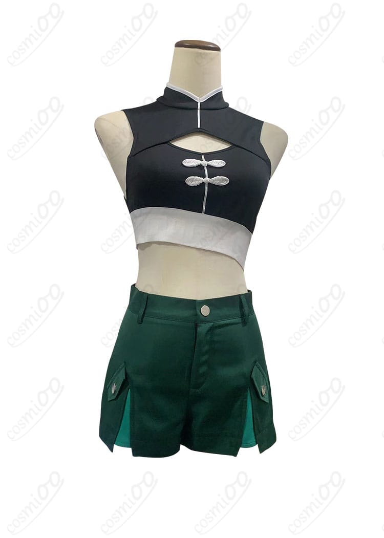 初音ミク ハオミク衣装 内搭服装正面細部 - コスプレ衣装の内側デザイン詳細