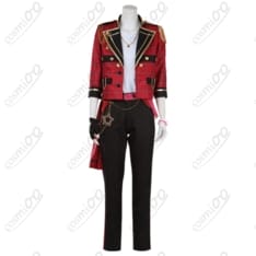 あんスタ「衣更真緒」コスプレ衣装 青ブレザー×赤チェック忠実再現 - 1枚目の画像（サムネイル）