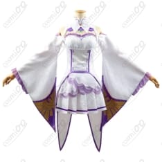 リゼロ エミリア コスプレ衣装 通常衣装 透湿・軽量 高再現デザイン - 1枚目の画像（サムネイル）
