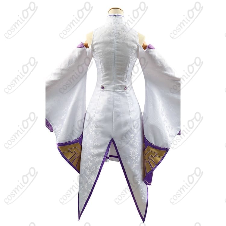 リゼロ エミリア コスプレ衣装 通常衣装 透湿・軽量 高再現デザイン - 2枚目の画像