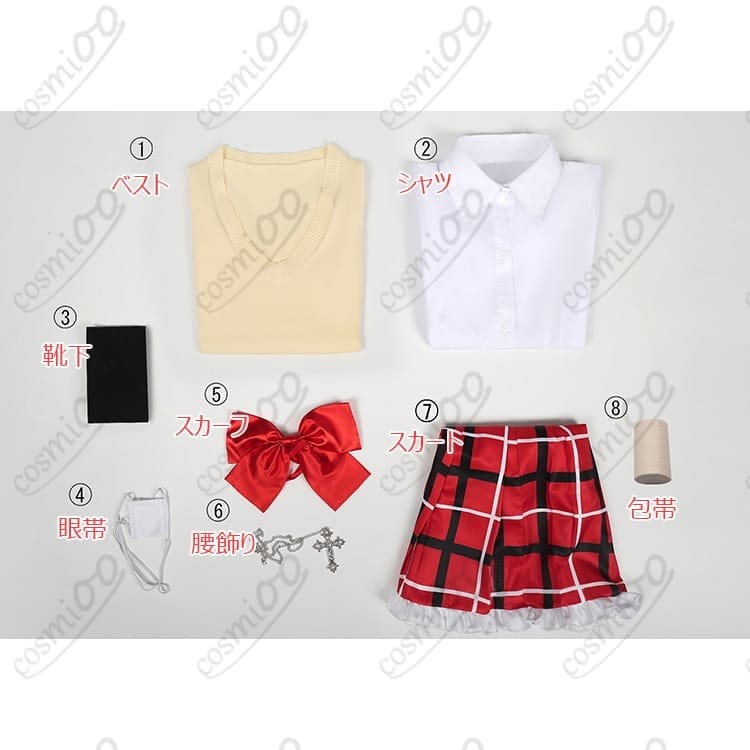 中二病でも恋がしたい！小鳥遊六花 夏服コスプレ衣装｜高再現・快適素材 - 5枚目の画像