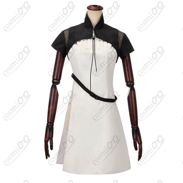 FF14 ミコッテ 旧式軍装（医）コスプレ衣装 黒基調のヒーラー風デザイン - 1枚目の画像