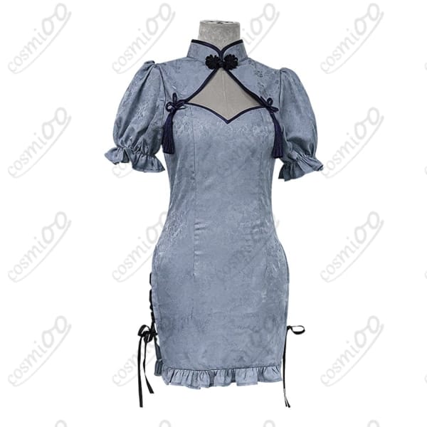 FAIRY TAIL ジュビア・ロクサー コスプレ衣装 チャイナ服風 髪飾り付き