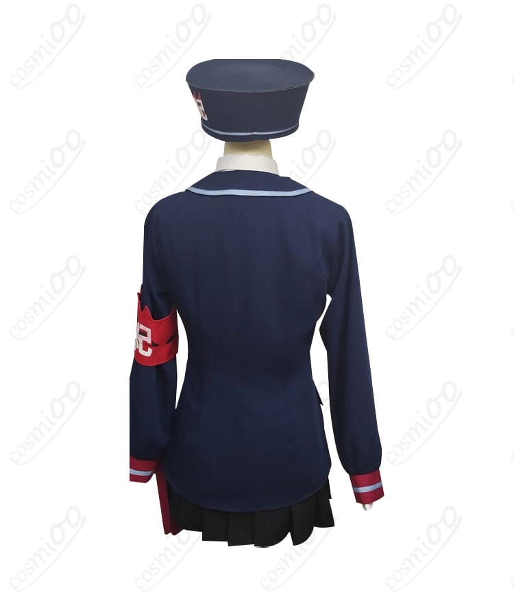ブルーアーカイブ 風紀委員会のモブ コスプレ衣装 背面画像。背中のディテールも完璧に再現、イベントや撮影に最適。