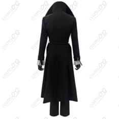 文豪ストレイドッグス『芥川龍之介』コスプレ衣装｜黒コート裂け裾まで高再現 - 2枚目の画像（サムネイル）