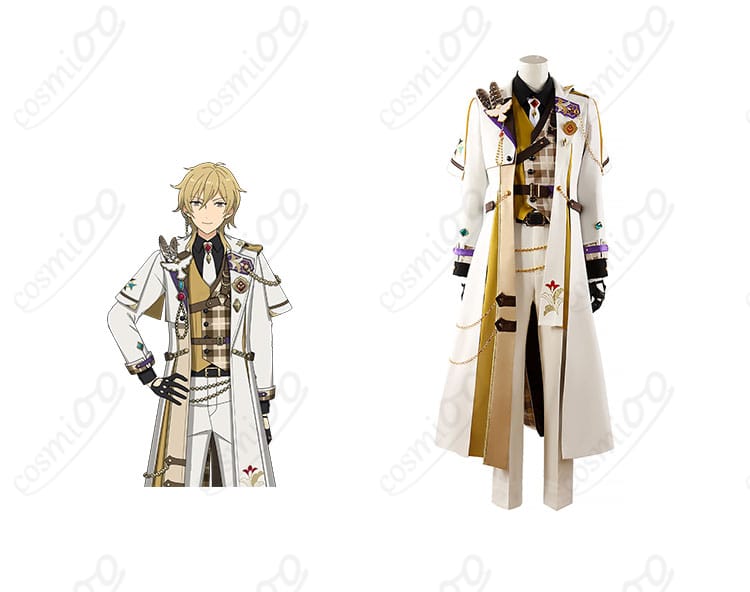 あんさんぶるスターズ！！ 羽風薫 コスプレ衣装の正面とキャラクターの融合画像。衣装の細部とキャラクターにぴったりの再現性をチェック！