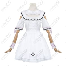 ホロライブ「湊あくあ」メイド服コスプレ衣装｜パステルピンク×錨モチーフ高再現 - 4枚目の画像（サムネイル）