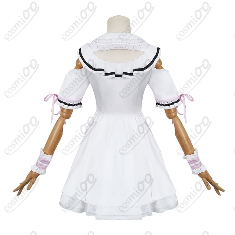 ホロライブ「湊あくあ」メイド服コスプレ衣装｜パステルピンク×錨モチーフ高再現 - 5枚目の画像