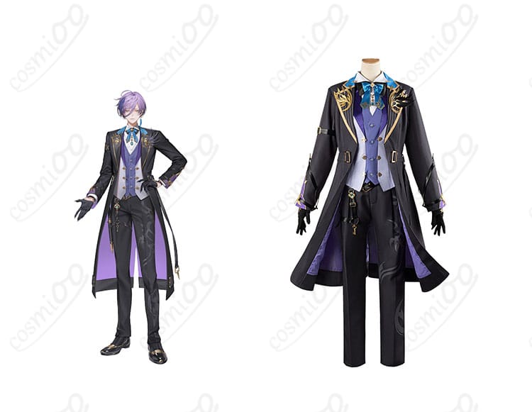 にじさんじ 榊ネス コスプレ衣装 商品正面とキャラクターの組み合わせ画像。忠実再現されたディテールが特徴。コスプレ衣装の詳細を確認しよう！