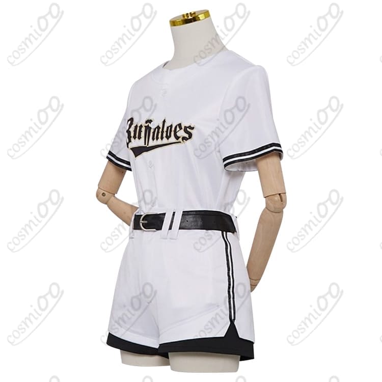 ホロライブ白銀ノエル応援ユニ風コスプレ｜オリックスコラボ風×高再現・通気性◎ - 2枚目の画像
