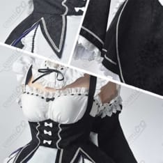 リゼロ レム/ラム メイド服コスプレ｜高品質・忠実再現・フルセット - 3枚目の画像（サムネイル）
