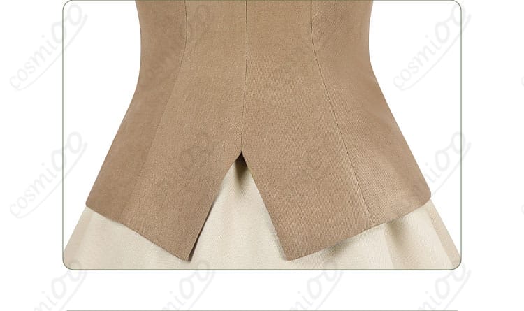 衣摆装饰细节图。コスプレ衣装の美しい衣摆装飾、細部までこだわりが詰まったデザイン。