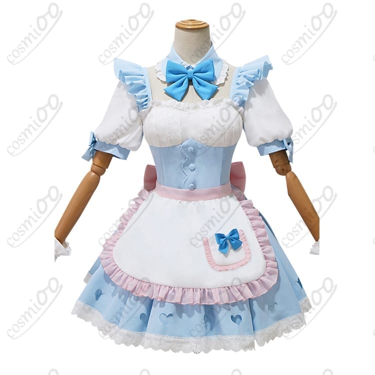 リゼロ『レム』夢かわメイド衣装 甘かわ×清楚の高品質フルセット - 1枚目の画像