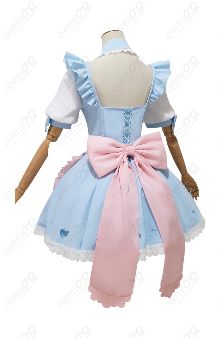 商品背面のコスプレ衣装、夢かわメイドスタイルを強調。