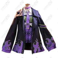 ホロライブ ラプラス・ダークネス 新衣装コスプレ 高品質・黒×紫・角・帽子・刺繍再現 - 1枚目の画像（サムネイル）